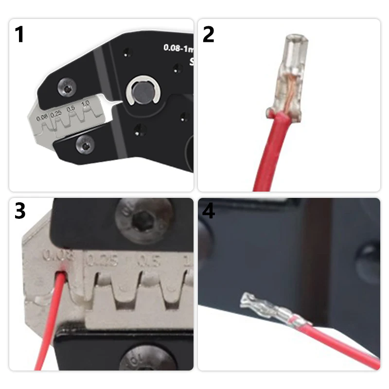 European style crimping pliers SN-2549, manual crimping tool crimping range (. 08-0.5/0.25/0.5/1.0mm) ²) WG28-18 clamping tool image 6
