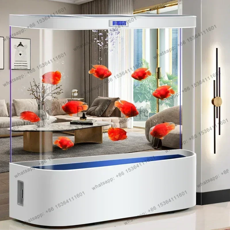 FG Domestic Use Living Room Landing Fish Tanks Aquarium Ecology Water Cycle Fashion Aquatic Pet Supplies Betta Pet Products 어항 F