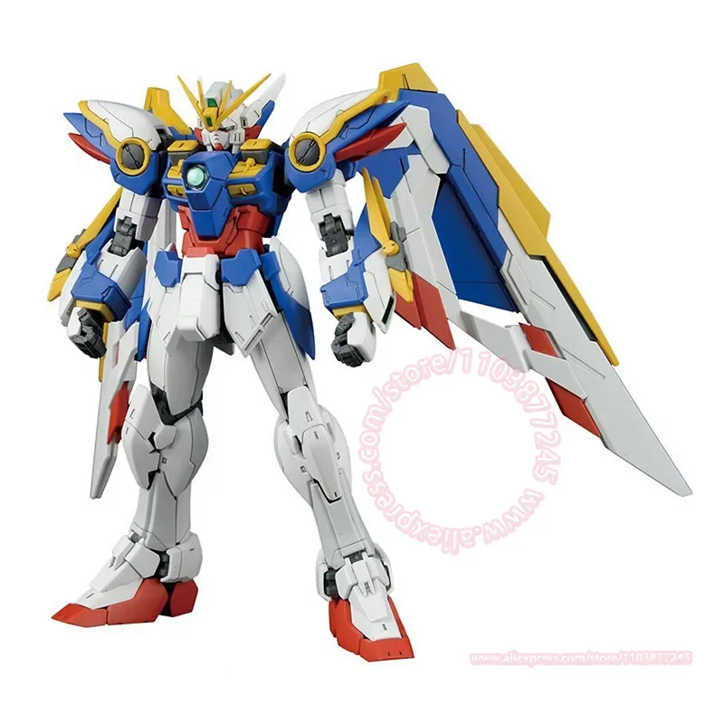 Bandai rg 1/144 XXXG-01W asa gundam ew mão modelo figuras de ação articulações móveis presente aniversário das crianças brinquedo na moda montagem