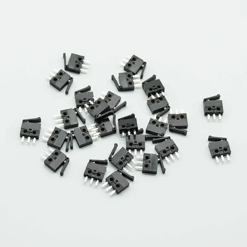 5pcs/lot Black Small/Micro Switch Camera Switch Reset Detection Stroke Limit Miniature 3-Foot Straight Foot Handle Mini