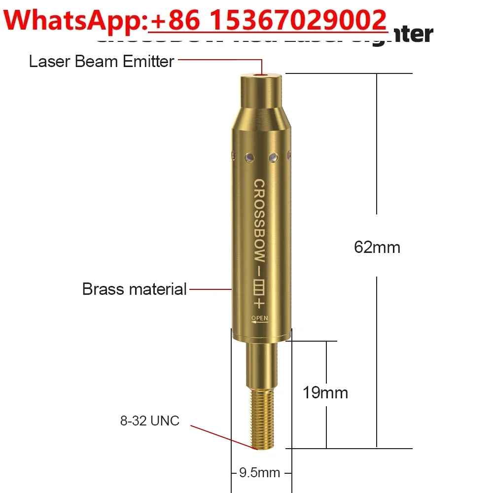 Range Horizontal Calibration 8mm Aiming Red  Calibration Instrument Free Zero Metal High Precision Sight