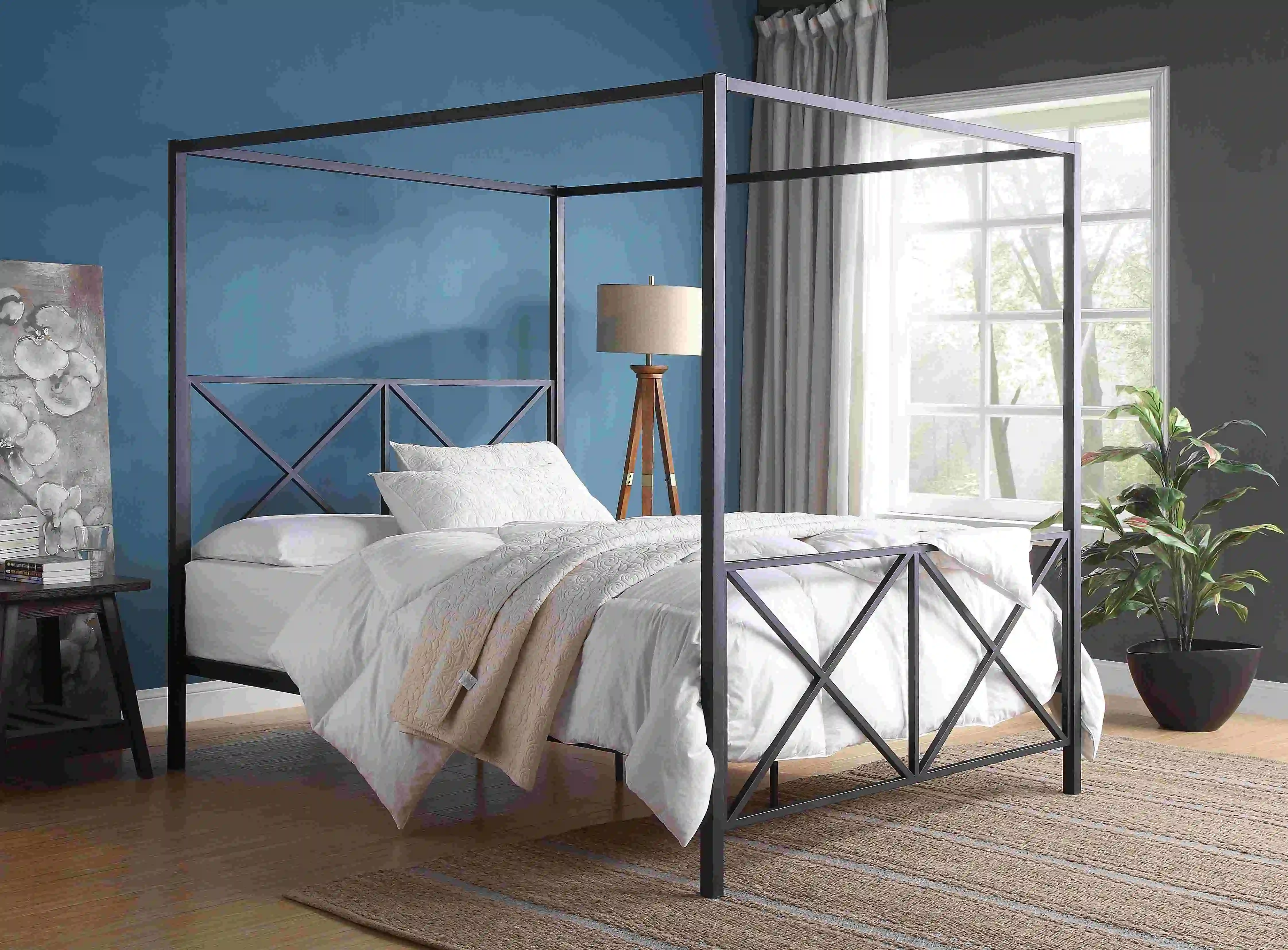 yh-Queen Size Mosquito Net Mul - Canopy Bed Frame Metal Queen recensione e prezzo