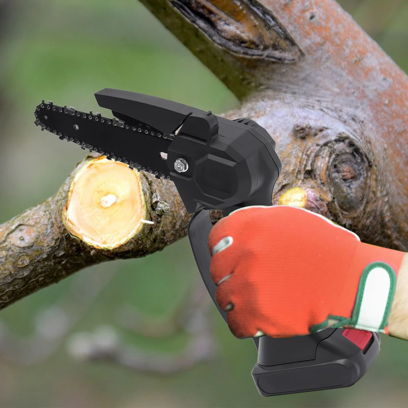 2-in-1 Pole Saw and Cordless Pole Saw for Tree Trimming, Battery Pole Saw, Power Pole Saw Charger and Battery Included