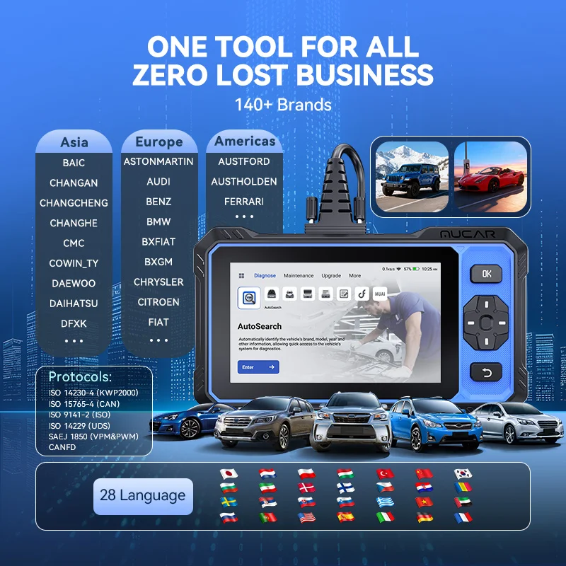 MUCAR 632 Professional Automotive Diagnostic Tool with AI Smart Diagnosis 4 System ECM+TCM+ABS+SRS Lifetime Free Update Scanner view 6