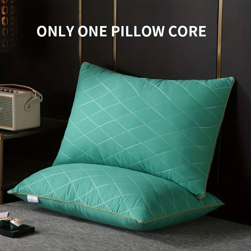 

Neck Pillow Helps Sleep Cervical Spine Protection Soft Hotel Luxury Solid Color Pillow Core for Bedroom Guest Room