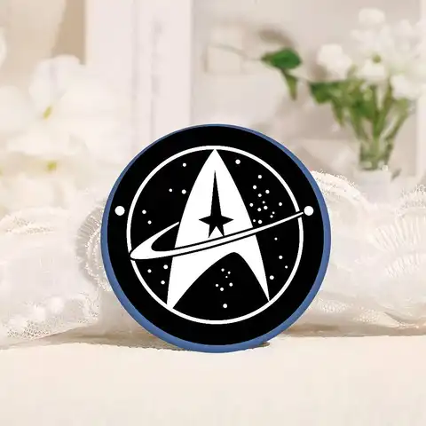 S-Star Treks Mjuk Knappnål Rund Metall Badge Kavajnål Delar Present Vänner Barnsmycken 11 best sales Star Trek: Ringarna - №4