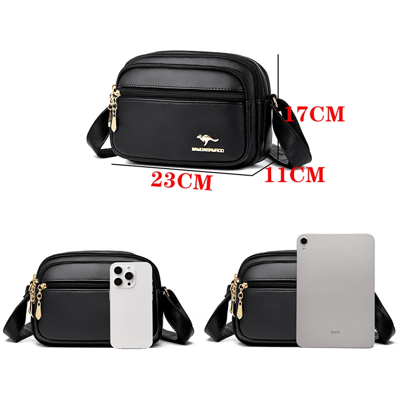 Genuine Luxury 3 layers Handbags Womens Bags Designer HIgh Quality Leather Crossbody Bags For Women 2024 Shoulder Bag Sac A Main