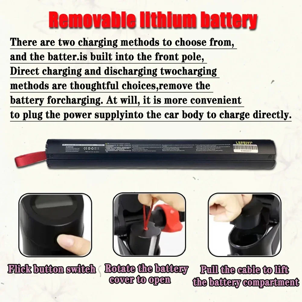 36V 5200mAH X7 Scooter Replace Rechargeable Lithium Battery Pack 187Wh , HX Scooter Battery Accessories