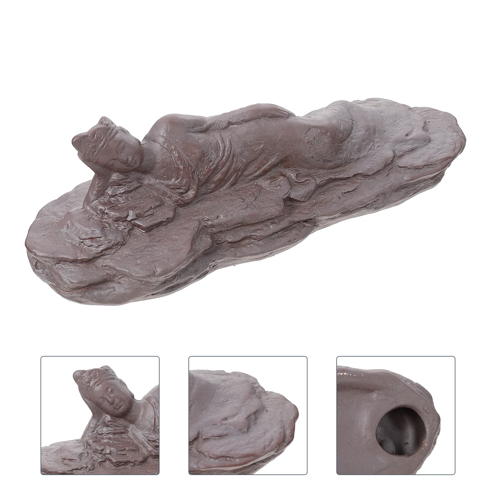 

Buddha Fish Tank Decor Fish Shrimp Hideout Premium Aquarium Ornament for Freshwater Saltwater Tanks Underwater Landscaping