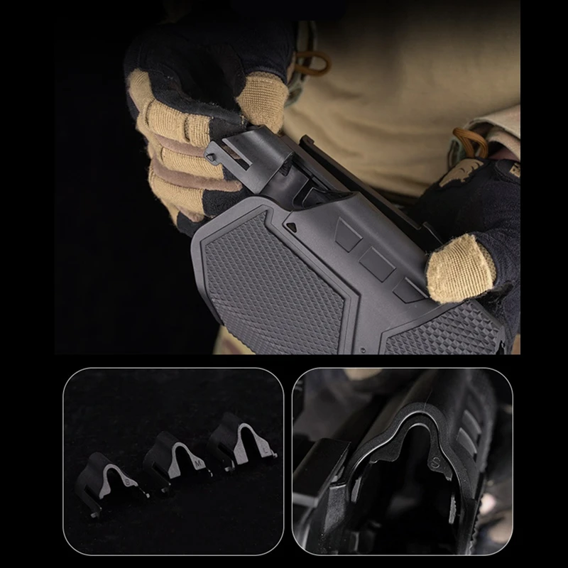 Universal Gun Holster X300U Flashlight Pistol Holster, Hunting Shooting for Glock17 19 Sig Sauer with Drop Leg Platform QLS