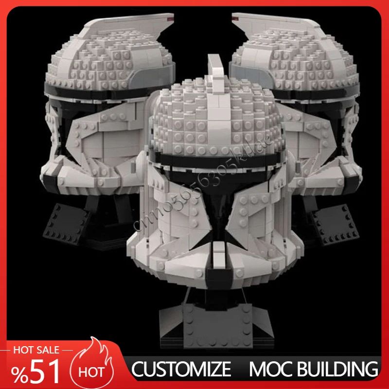 

816 шт., космический клон, армейский шлем Bad Batch, клон P.1 Star Movie, максимальная коллекция, головоломка на заказ, модель «сделай сам», детские игрушки на день рождения