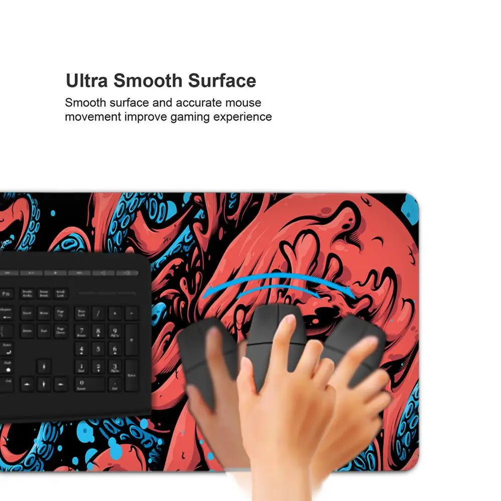 Alfombrilla de ratón grande para Gaming, alfombrilla de ratón de escritorio HD bonita, alfombrillas de teclado extendidas, XXL, 90x40