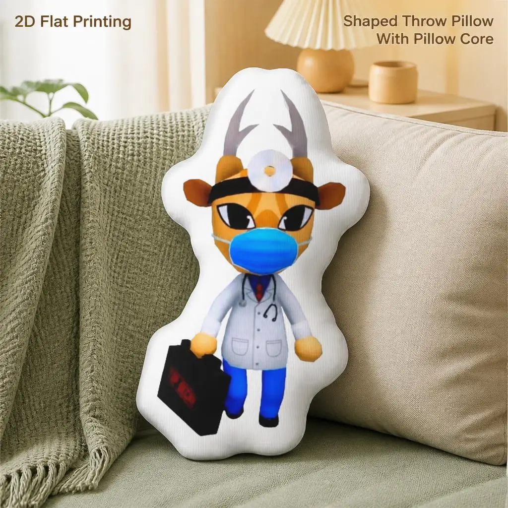 Animals Hospitals Dr Harlow Cushion Irregular Stuffed Throw Pillow Home Decor Gift Sofa Bed