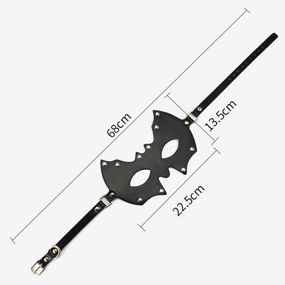 Erwachsene Fledermaus Form Auge Gesicht Maske Cosplay Frauen Männer Pu Leder Masken Halloween Maskerade Karneval Bar Dress Up Party Kostüm Requisiten