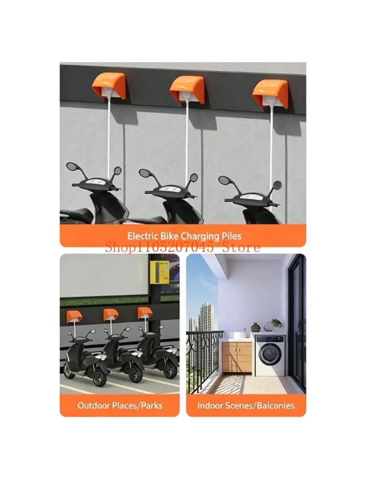 37cd Waterproof Charging Socket Area Cover with Plastic Hood for 86 Type Switches Outdoor Wall Mount Use