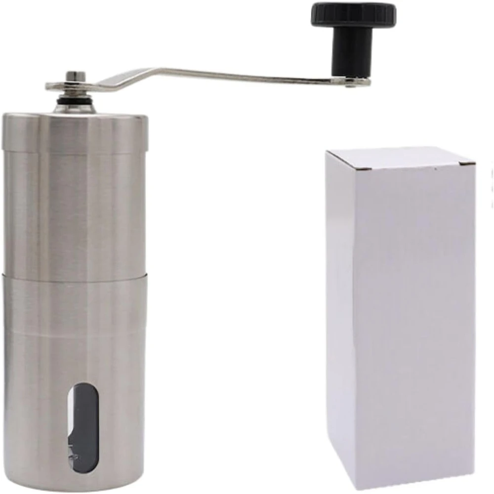 

Hand Coffee Grinder with Ceramic Burr & Stainless Steel Manual Coffee Bean Mill, Kitchen Cookware Accessories Set