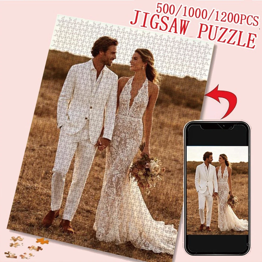 35/300/500/1000pcs Personalized Custom Photo Puzzle Pet Photos Custom Puzzle Will Be A One-Of-A-Kind Gift For Family And Friends