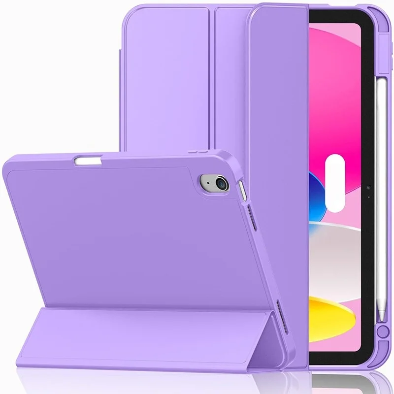 Für iPad 10. und 11. Generation A16 10,9 11 Zoll Weiche Leder-Folio-Hülle mit Schlaf-Wach-Funktion Stoßfeste Solide Schutzhülle – Detail 19