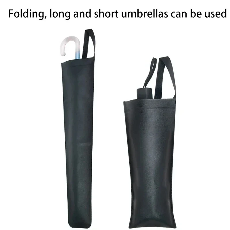 Car Umbrella Storage Bag Holder Synthetic Leather waterproof Car Seat Back Auto Tidying Accessories Saving-space