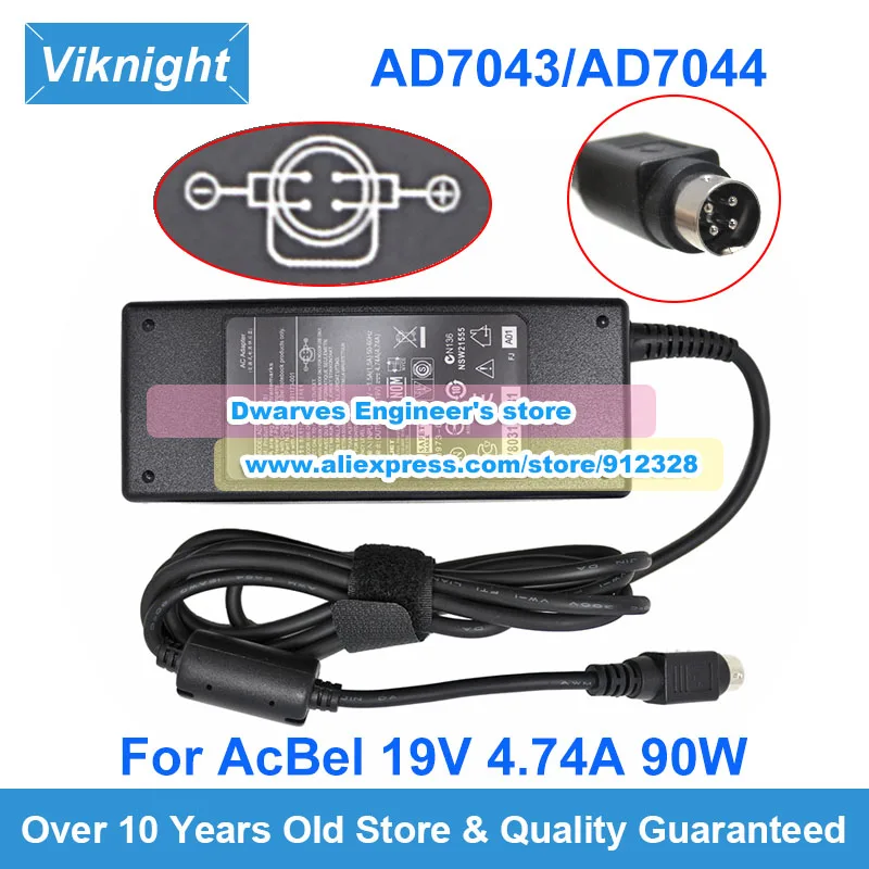 

Genuine 19V 4.74A ACBEL AC Adapter AD7043 AD7044 AP13D05 API5AD17 For ELIOS L401910095 04 J2 615 EPOS TOUCHSCREEN Power Supply