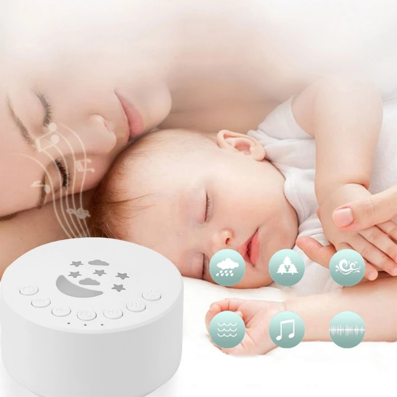 White Noise Machine Baby Sound Machine Portable Noise Machine for Baby Adult Sleep Rechargeable 18 Soothing-Sounds Gift