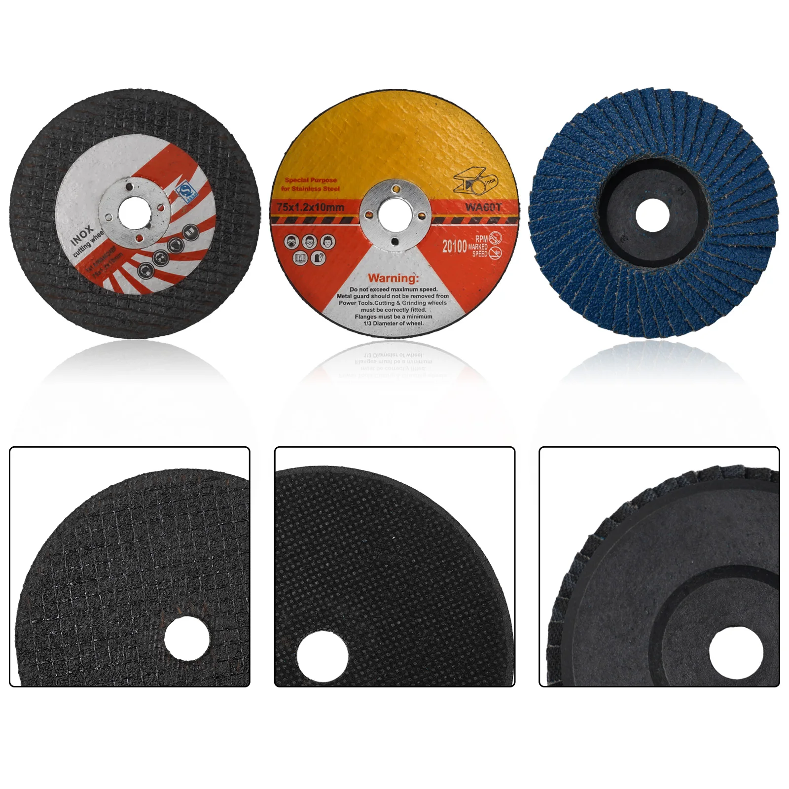 15Pcs 75mm Mini Ultra-thin Cutting Disc Circular Resin Saw Blade Grinding Wheel For Angle Grinder Machine Polishing Flap Discs