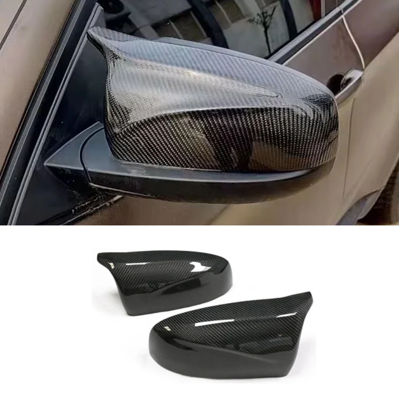 

Side Wing Rearview Modified Car M Styling Bright Black Carbon Fiber Mirror Cover for X5 E70 X6 E71 2007-201