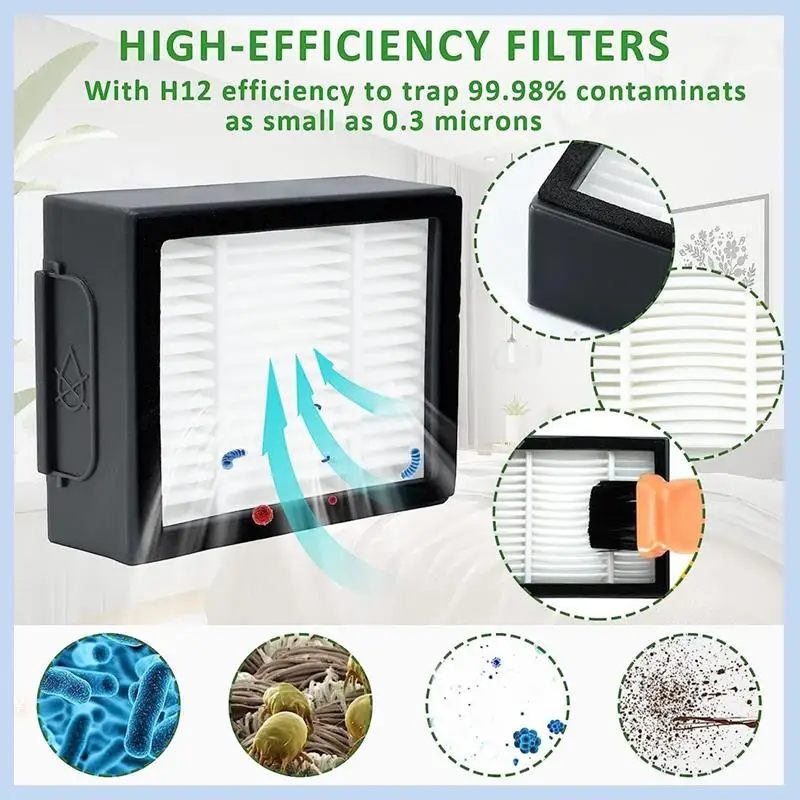

MLGB-For Irobot Roomba I3 I4 I6 I7 I8 J7 E5 E6 E7 Robot Vacuum Cleaner Accessories Main Side Brush Filter Dust Bag Accessories