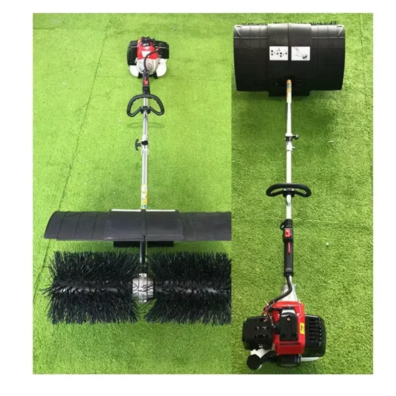 Hand-push Lawn Sweeper  Two-stroke Hand-held            oline Lawn Combing Tools  Artificial Turf Waste Cleaning Machine
