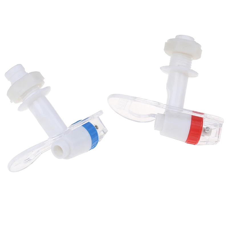 2pcs Red Blue Water Dispenser Plastic Push Water Tap Replacement