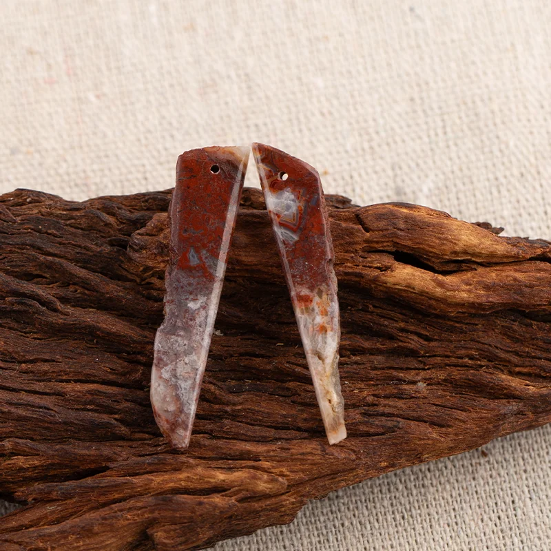 B&F Crazy Lace Rosetta Stone Earring Beads for Jewelry Making, Handmade Natural stones beads, Stones for jewelry Making Supplies