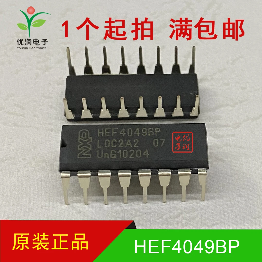 Lógica-seis bits Reverse Phase Buffer, novo, importado, original, HEF4049BP, MC14049UBCP, 5pcs