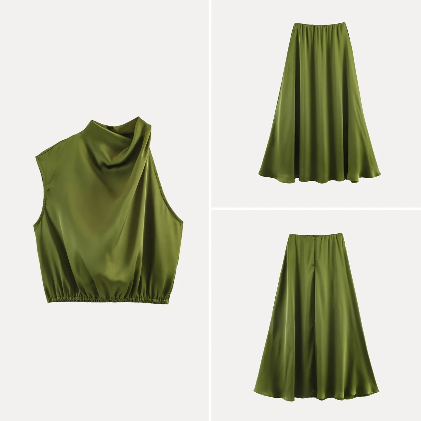 Women's Casual Slim Fashion Two-Piece Set Summer 2026 Design Sense Commute Wear Stylish Ensemble Elegant Atmosphere