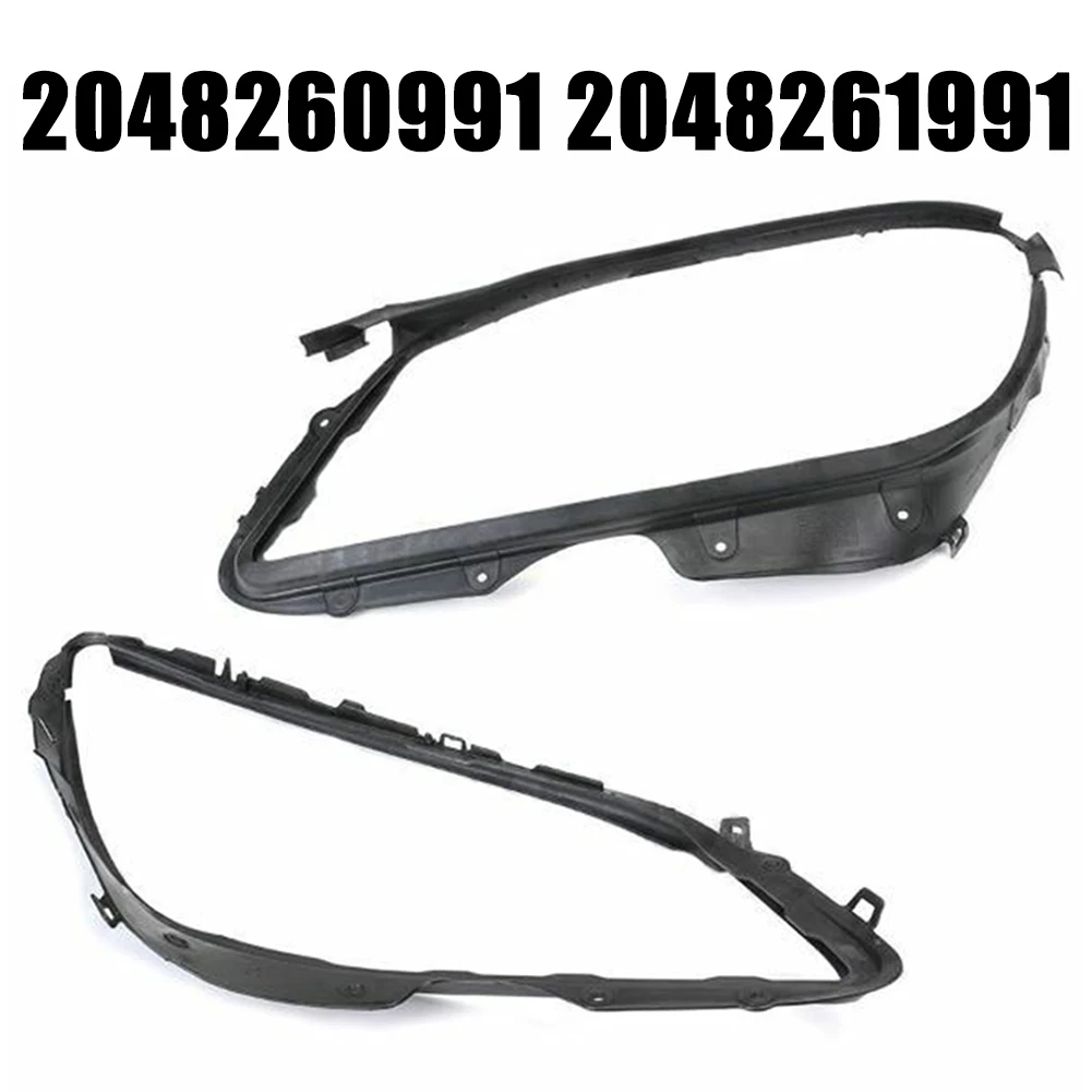 Image of 2er-Set Scheinwerfer-Dichtungsstreifen für Mercedes W204 2008 bis 2011, kompatibel mit OEM 2048260991 und 2048261991