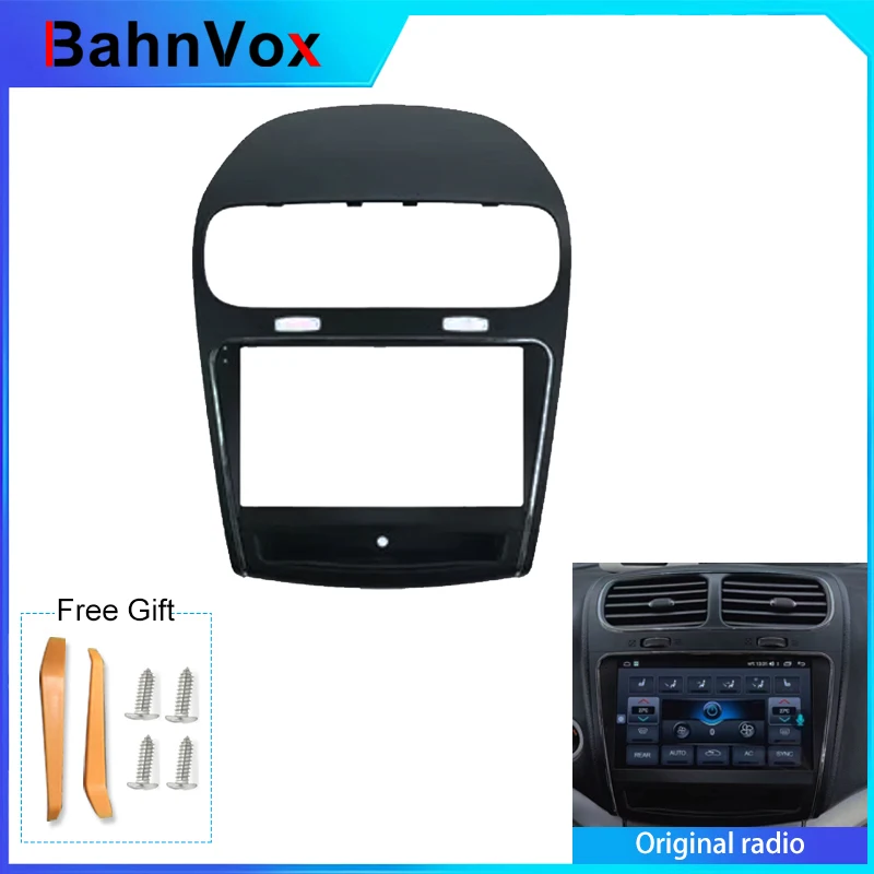 9 inch Android Car Radio frame for Dodge Journey JC 2011 - 2020 2din Stereo GPS Fascia bezel Panel Adapter wire harness
