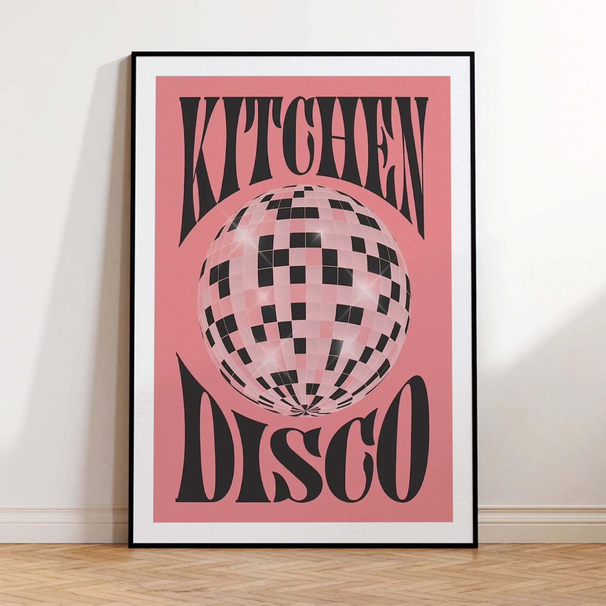 Kitchen Disco Ball Stylish Shiny Wall Art Prints Canvas Painting Poster Picture Living Bedroom Home Decor