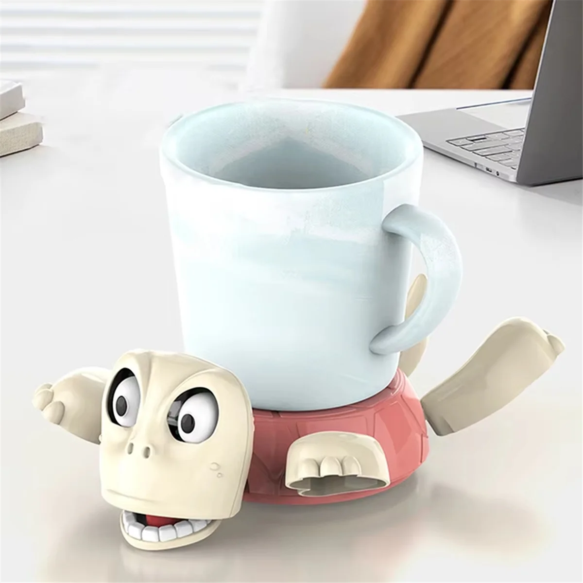 NEW 3D Printed Turtle Coaster - Funny Expression Insulated Cup Mat for Home/Office, Decorative Mug Holder B