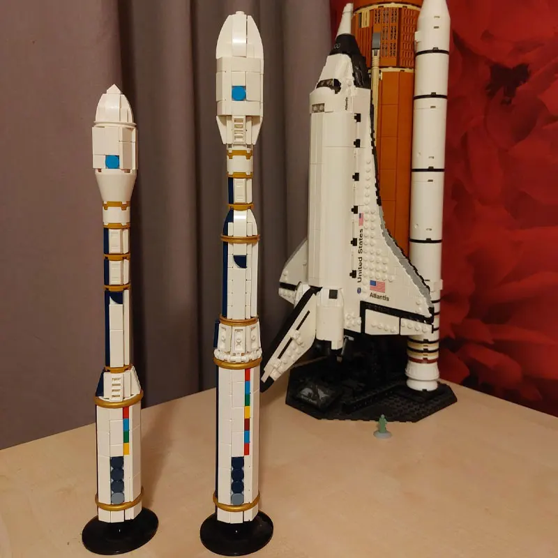 MOC High-tech Rocket Launch Vehicle Building Blocks Set Space Series 1:110 Scale Spacecraft Model Bricks Assemble Toys Gifts