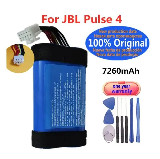 

New 100% Original Bluetooth Battery For JBL Pulse 4 Pulse4 Player Speaker Rechargeable Battery 7260mAh Bateria Batteri + Tools