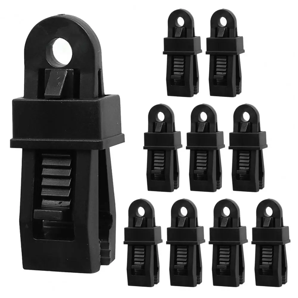 

10Pcs Tarp Clips Lock Grip Tarp Clamps Heavy Duty Portable Outdoor Camping Cover Awnings Clips Fasteners Tent Accessories