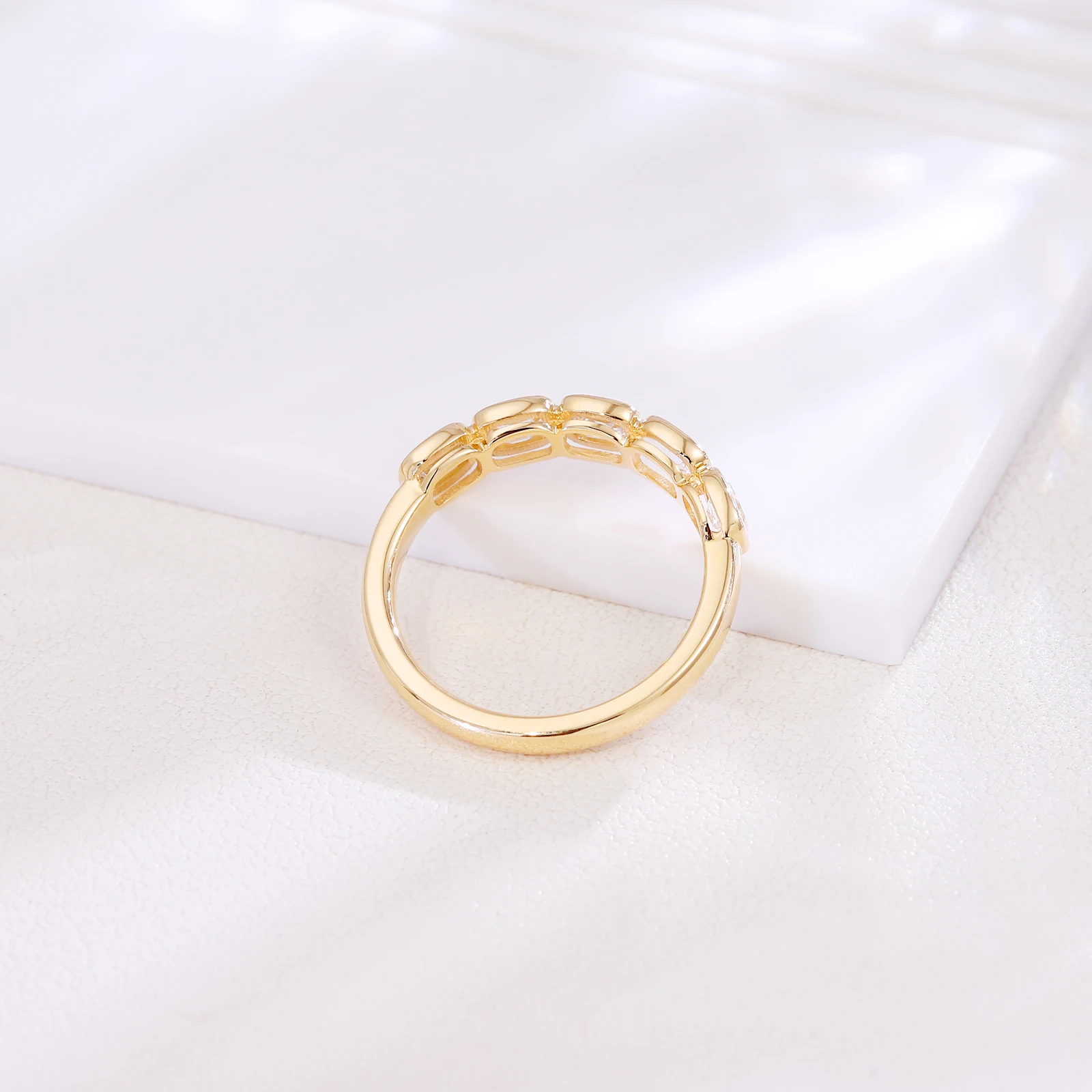 Provence Minimalist Stack Band ring Lab diamonds Everyday ring cocktail ring Fashion Women Ring Fine Jewelry Christmas Gifts