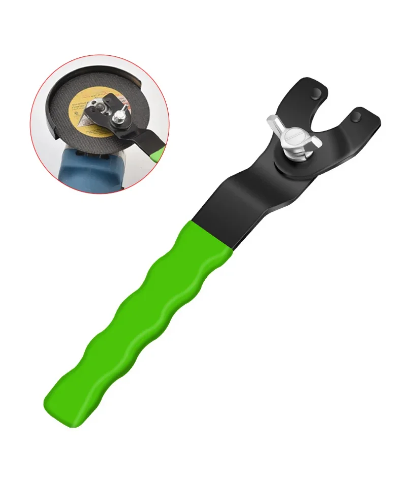 

10-46mm Adjustable Angle Grinder Wrench Disassembly Torque Keys Wrapped Rubber Handle For Replacing Grinding Discs Hand Tools