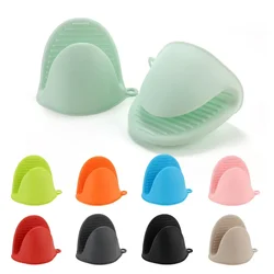 2PCS Silicone Oven Mitts Heat Resistant Pinch Mitts Anti Scalding Non Slip Gloves Clips Pot Holder for Cooking Baking Oven Mitts