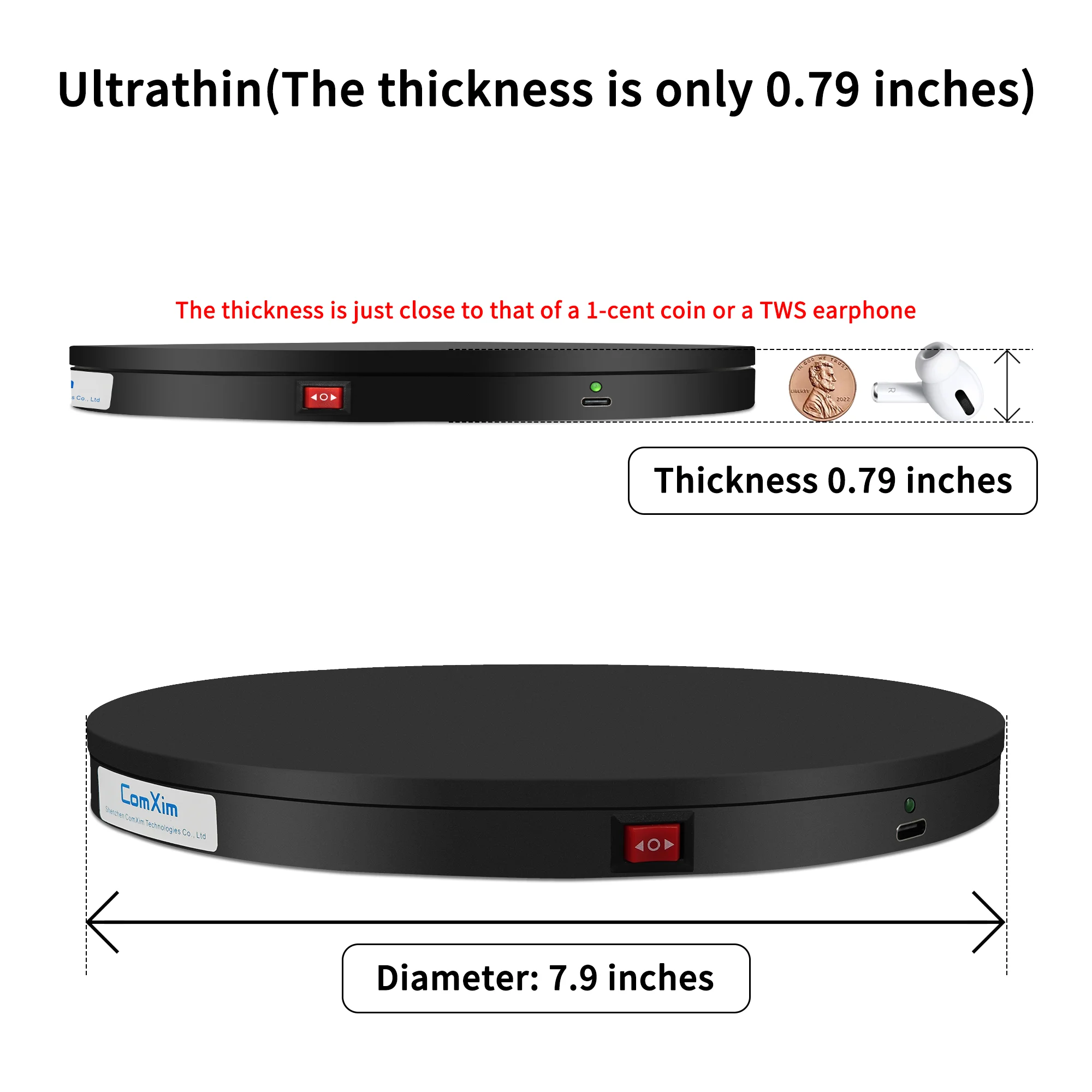 UT200GL Ultra-Thin Series Rotating Display Stand