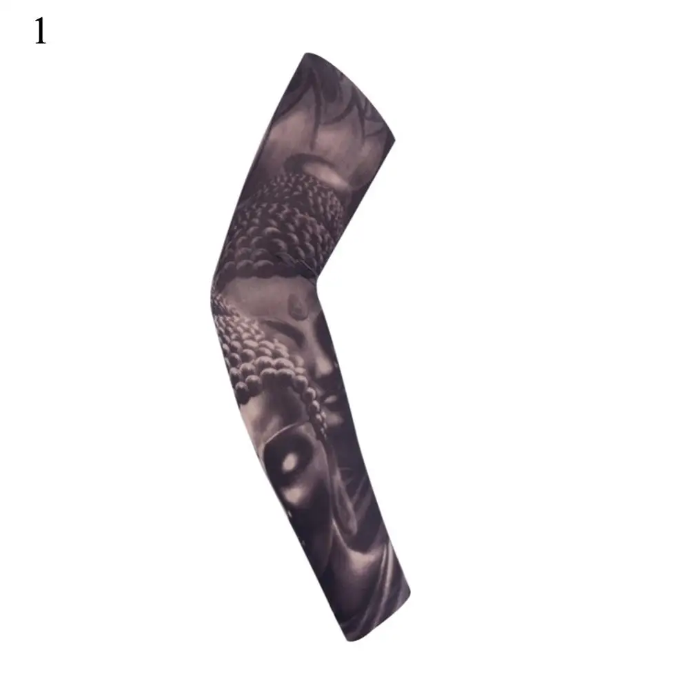 

2 Pcs Tattoo Sleeve For Men Women Summer Anti-Sunburn Sleeve Elastic Outdoor Cycling Arm Cover UV Protection Tattoo Sleeves