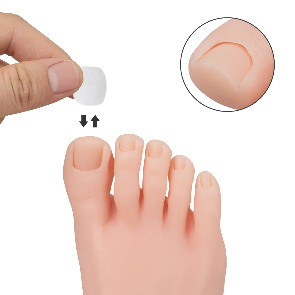 

1 Pcs Practice Silicone Foot Model Nail Art Training Display Fake Half Foot Model Pedicure Tattoo Practice Supply