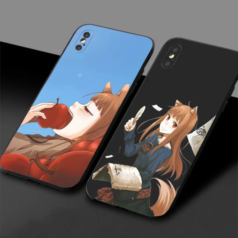 S-Spice and Wolf Anime Phone Case Phone Case for Samsung S24, 22,30, 20,10, 9,Note20 Ultra、Lite、Ultra、5G、Plus、FE