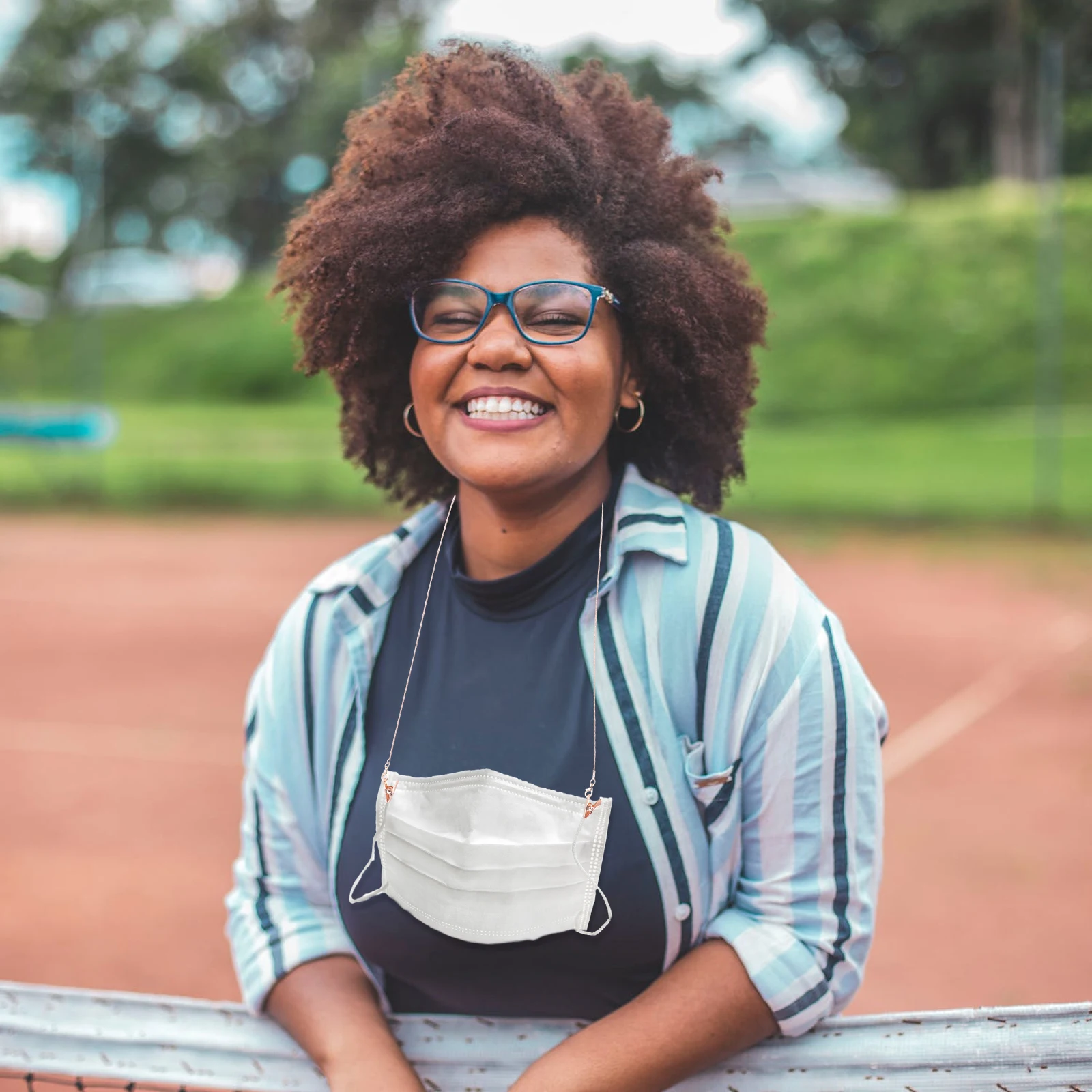 Anti Eyeglass Chains Adjustable Glasses Necklace for Comfortable Wearing in Sports and Daily Life Eyeglasses Cord