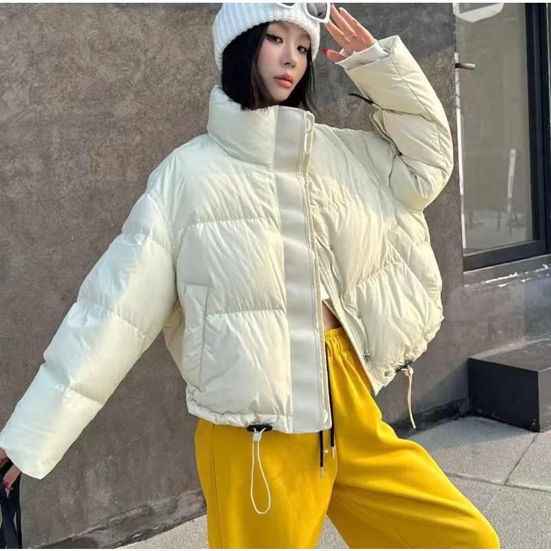 Women's Short Down Jacket 2025 Winter New Arrival Fashion Streetwear Oversized Loose Fit Thickened Warm Coat Trendy