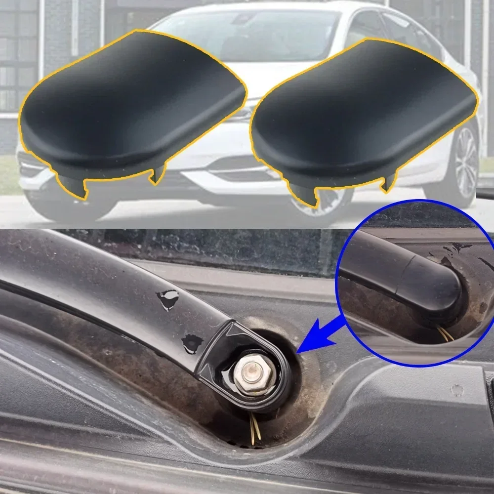 Tapas de tuerca de cabeza de brazo de limpiaparabrisas delantero de coche, Protector de cubierta de perno para Buick Regal Envision Enclave para Opel Insignia 2009 2011 - 2013, 2 uds.